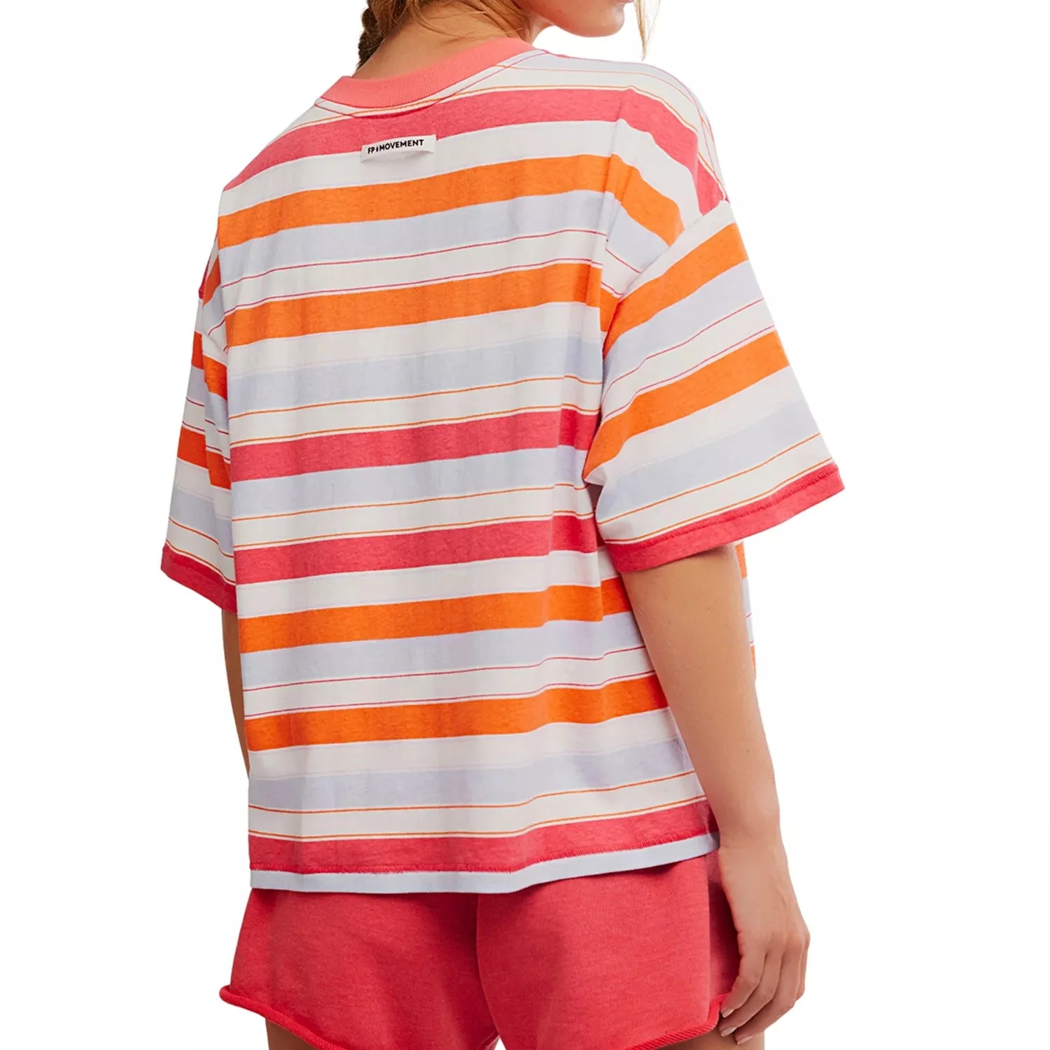 Free People Movement Short Sleeved, Striped Tackle Tee - Image 4