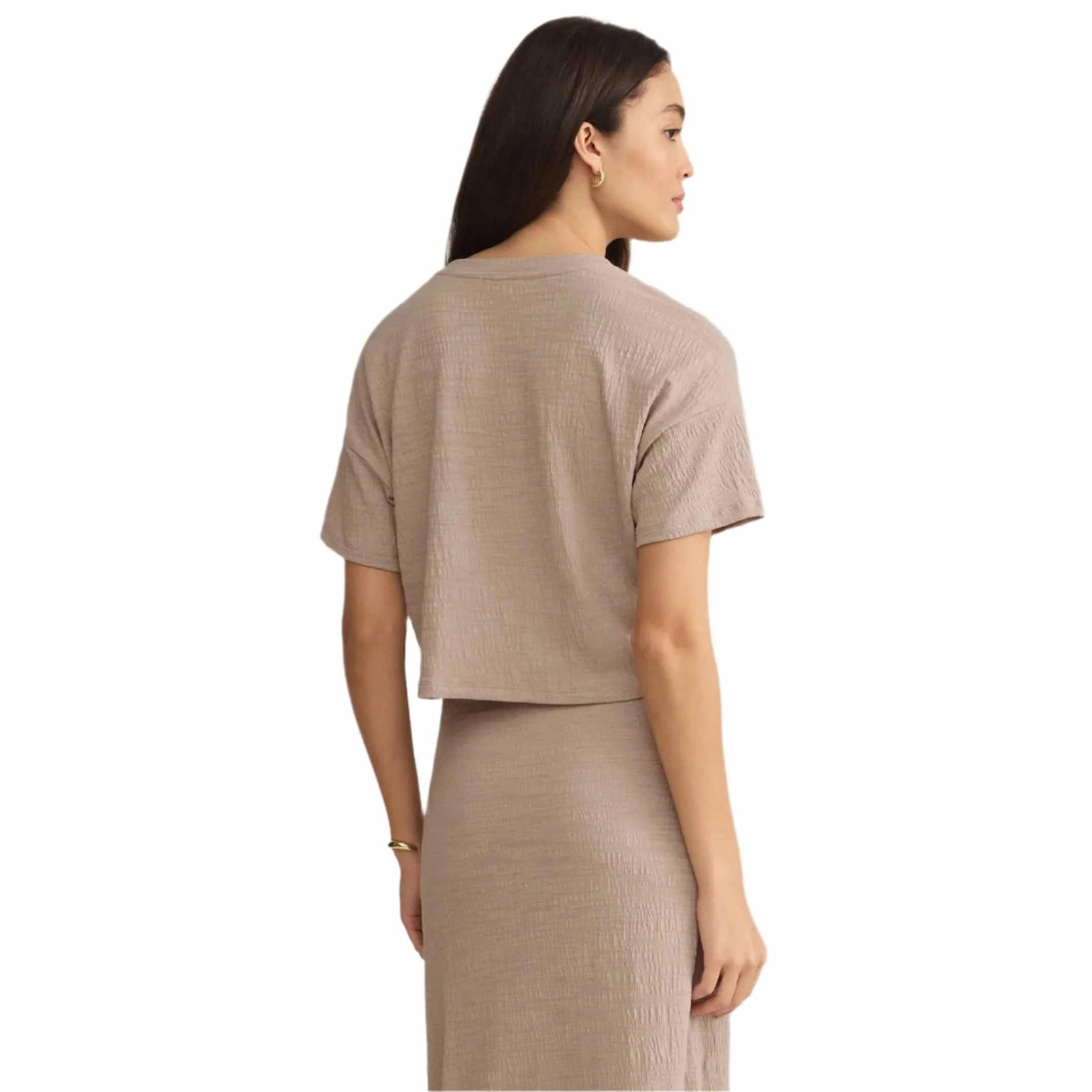 Z Supply Women's Sway Textured Crop Tee - Image 2