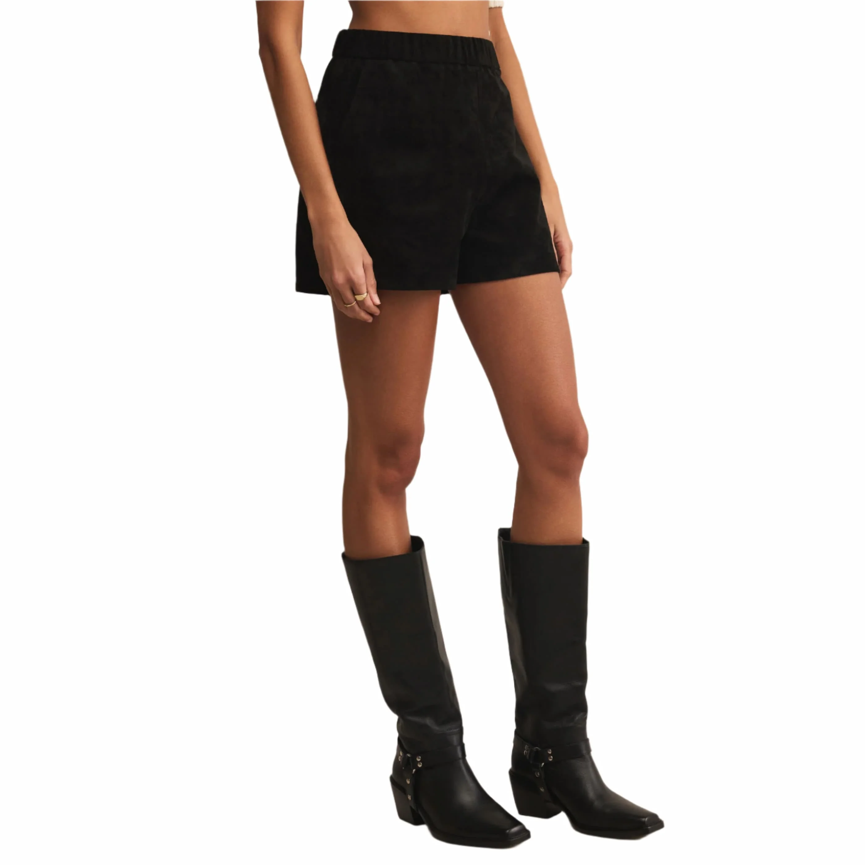 Z Supply Women's Tia Suede Shorts - Image 2