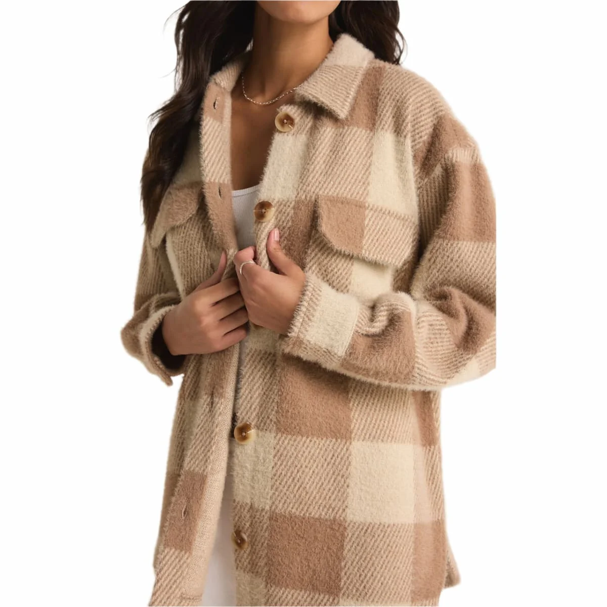 Z Supply Women's Tucker Buffalo Check Jacket - Image 4