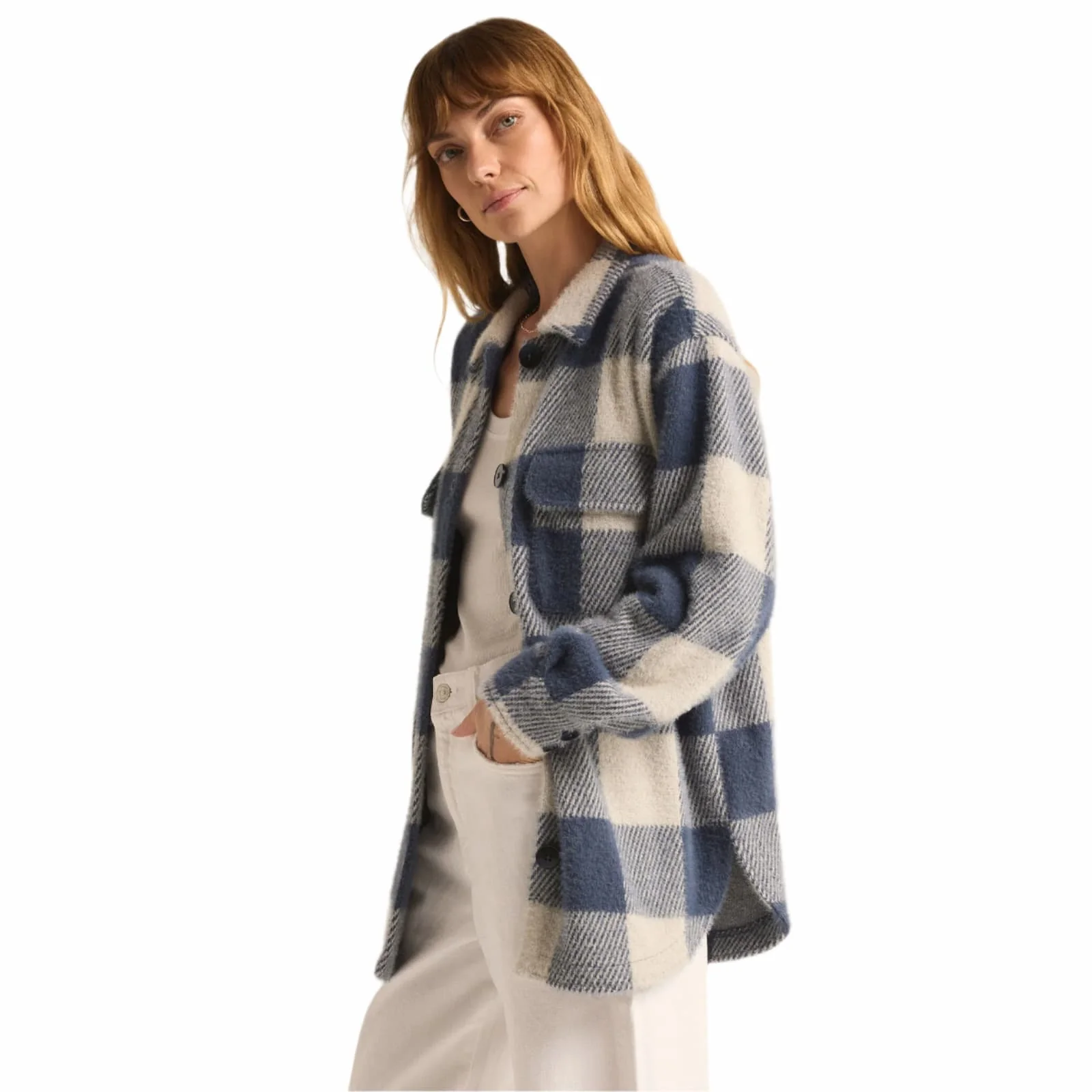 Z Supply Women's Tucker Buffalo Check Jacket - Image 7