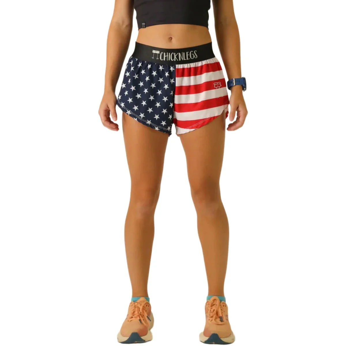 ChicknLegs Women's USA Split Shorts 1.5" - Image 2