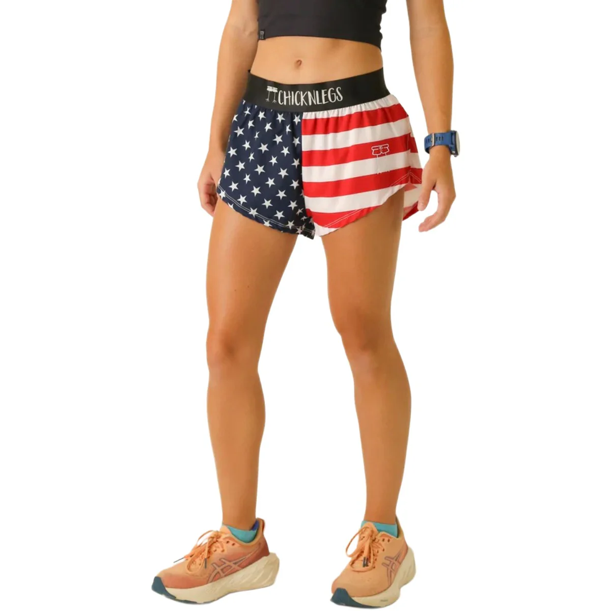 ChicknLegs Women's USA Split Shorts 1.5" - Image 4