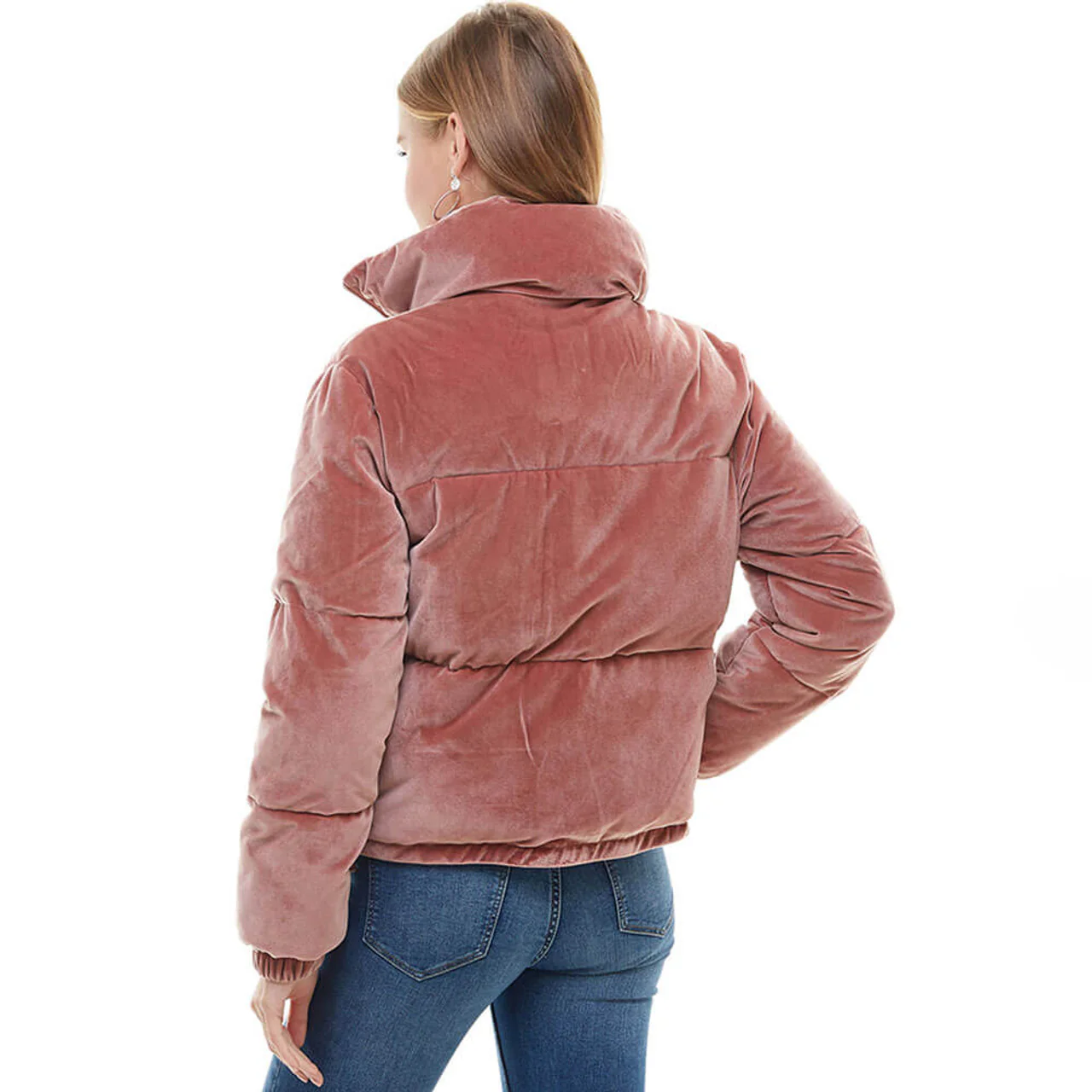 Women's Velvet Puffer Jacket - Image 2