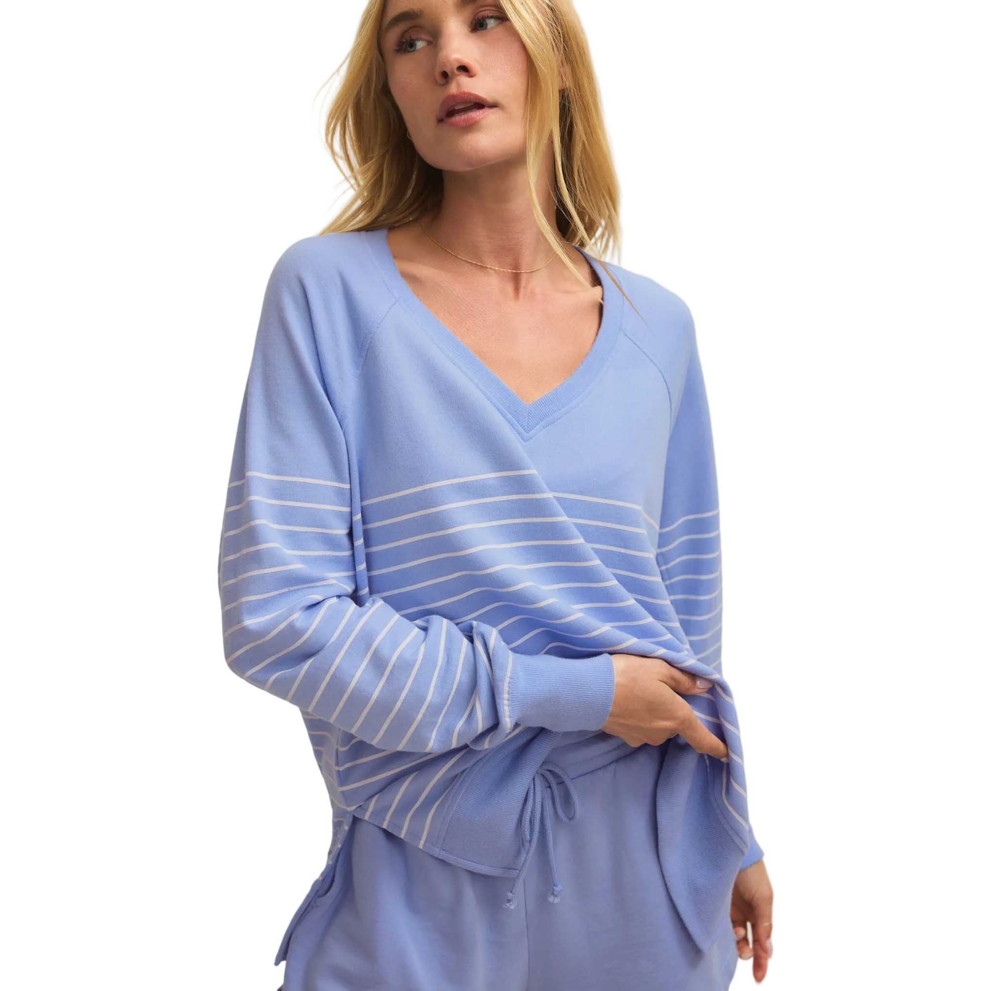 Z Supply Women's Weekender Stripe V-Neck - Image 2