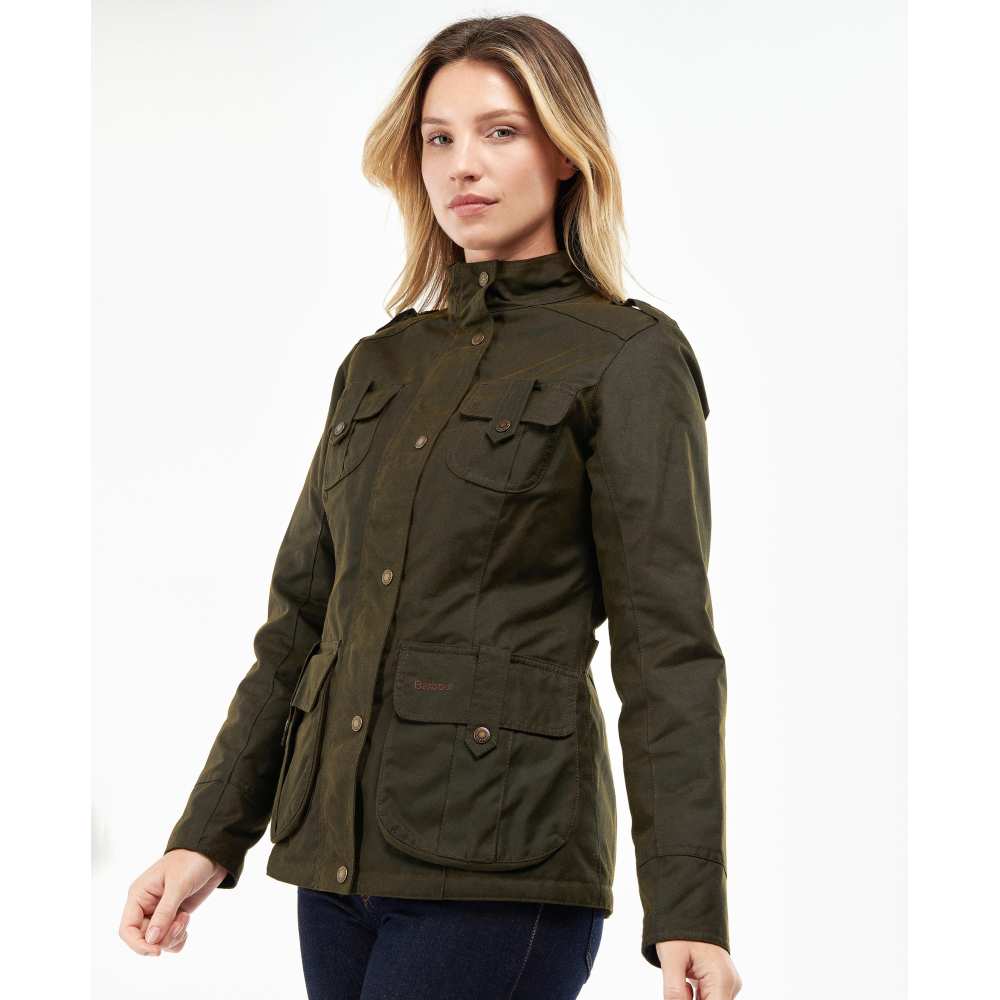 Barbour Women's Winter Defence Wax Jacket - Image 2
