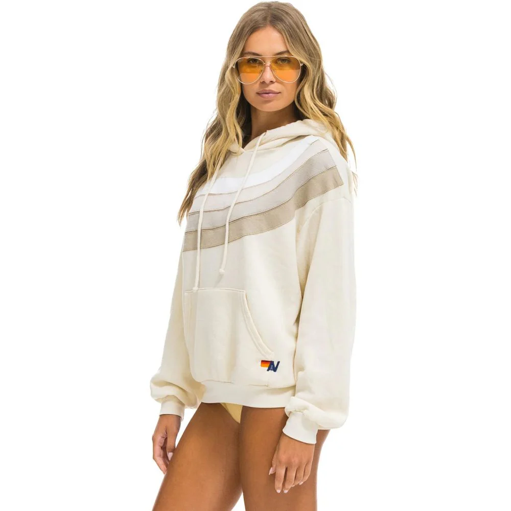Aviator Nation Wave 4 Stripe Pullover Hoodie - Image 3