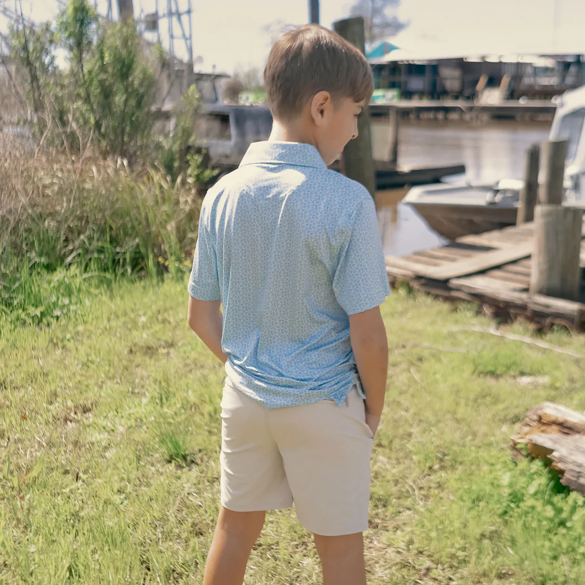 Youth Billfish Lined Performance Shorts - Image 5