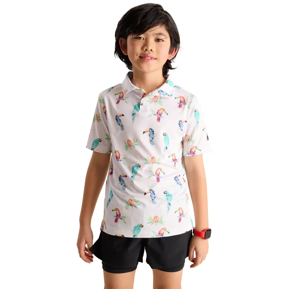 Chubbies Kids' Dude Where's Macaw Polo - Image 10