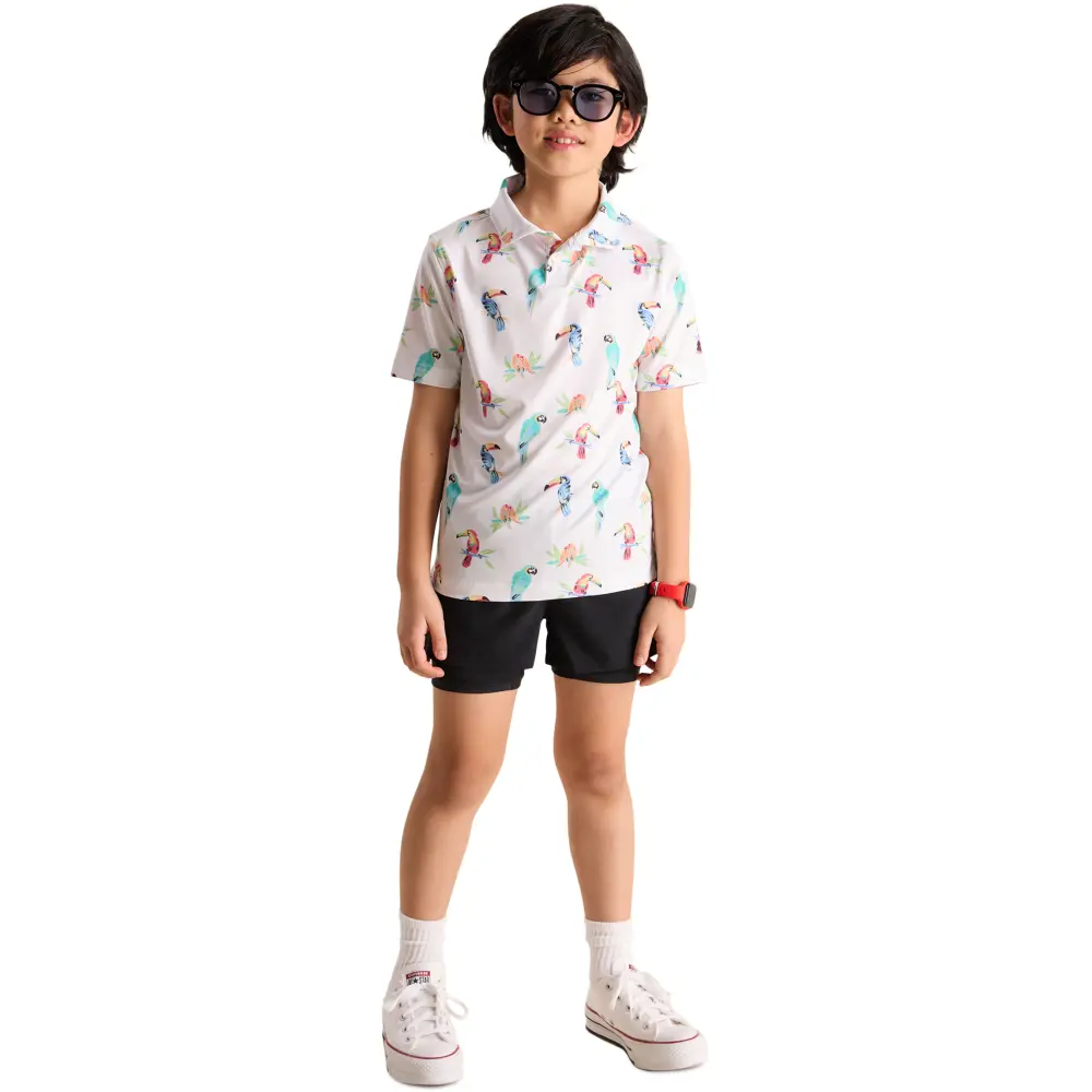 Chubbies Kids' Dude Where's Macaw Polo - Image 12