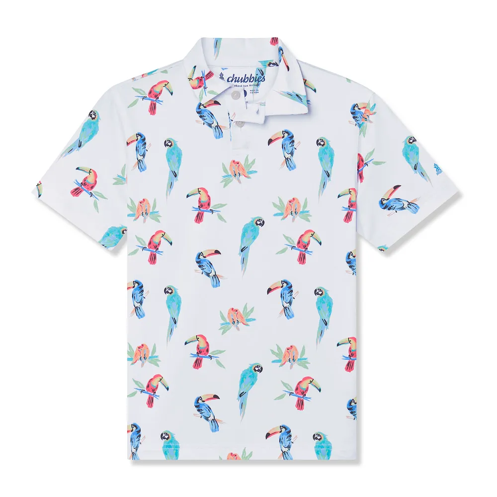 Chubbies Kids' Dude Where's Macaw Polo - Image 13