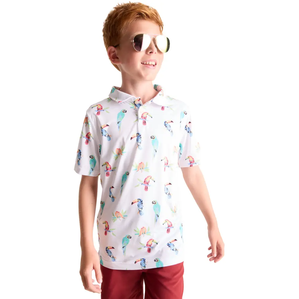 Chubbies Kids' Dude Where's Macaw Polo - Image 5