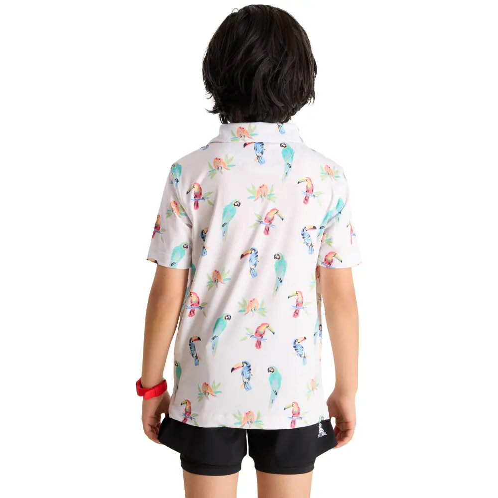 Chubbies Kids' Dude Where's Macaw Polo - Image 7