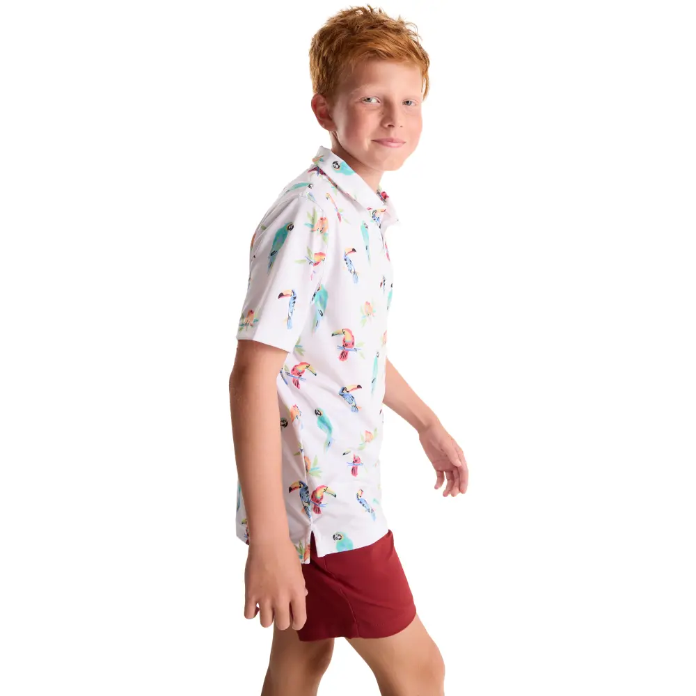 Chubbies Kids' Dude Where's Macaw Polo - Image 8