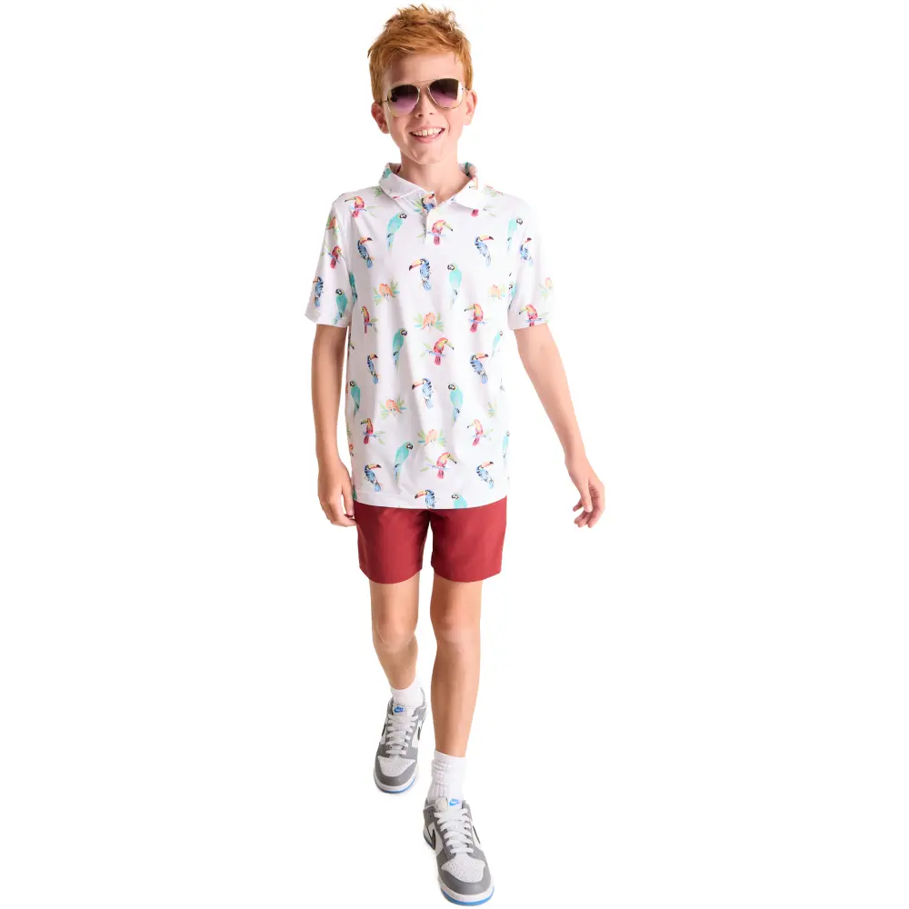 Chubbies Kids' Dude Where's Macaw Polo - Image 9