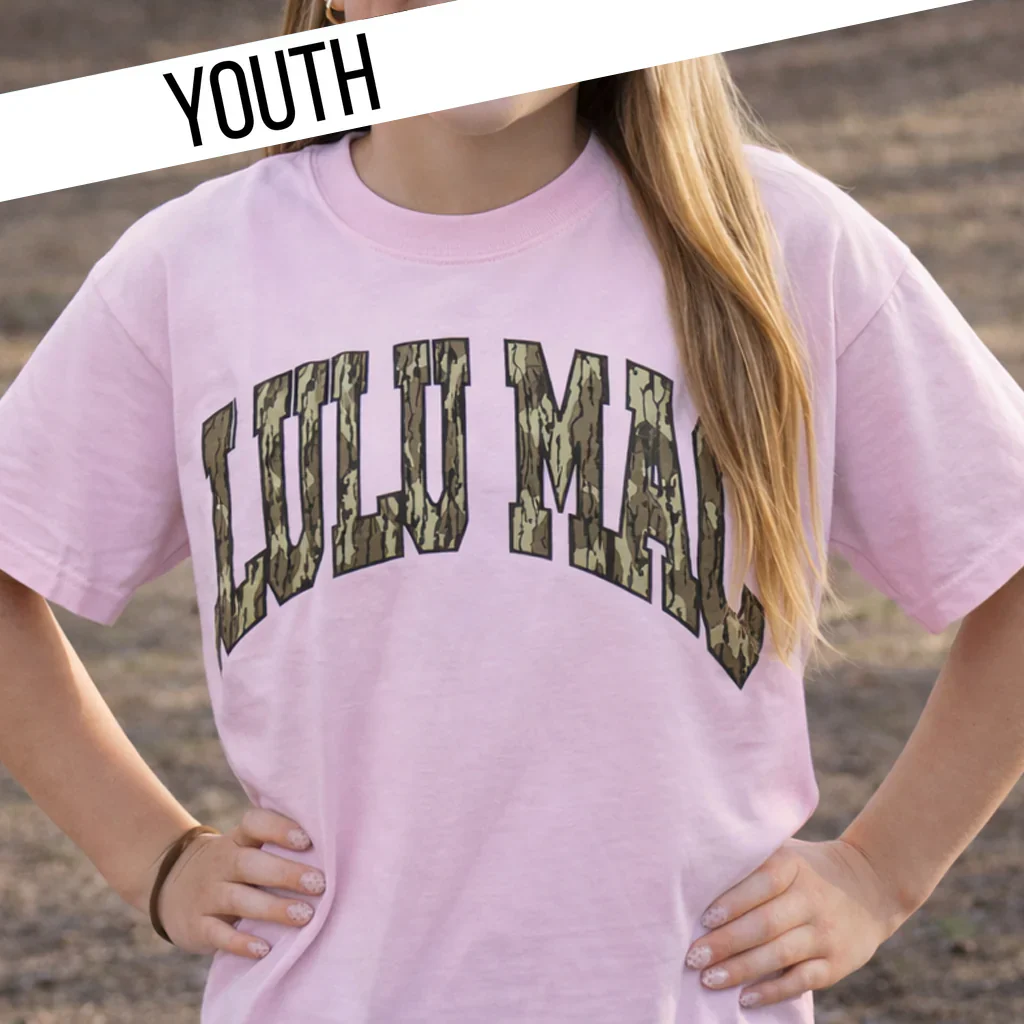 Girl's Lulu Mac Short Sleeve Mossy Oak Tee - Image 3