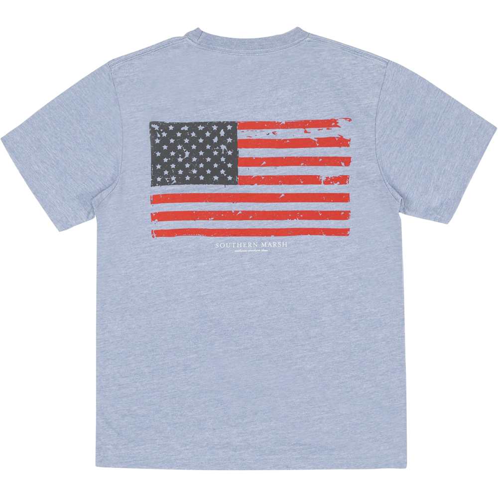 Youth Seawash Short Sleeve Tee - Vintage Flag - Image 2