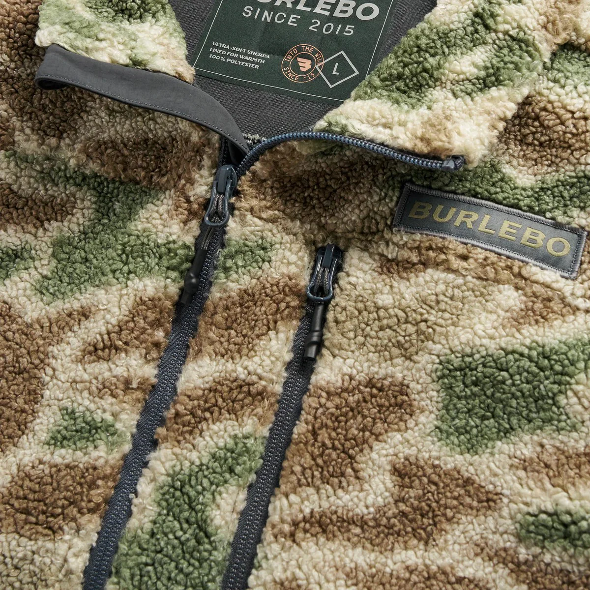 Burlebo Youth Sherpa full Zip Jacket - Image 2